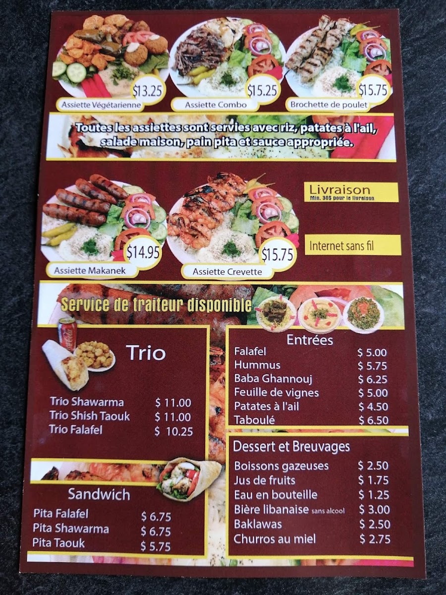 Menu Resto Le Dixie-1