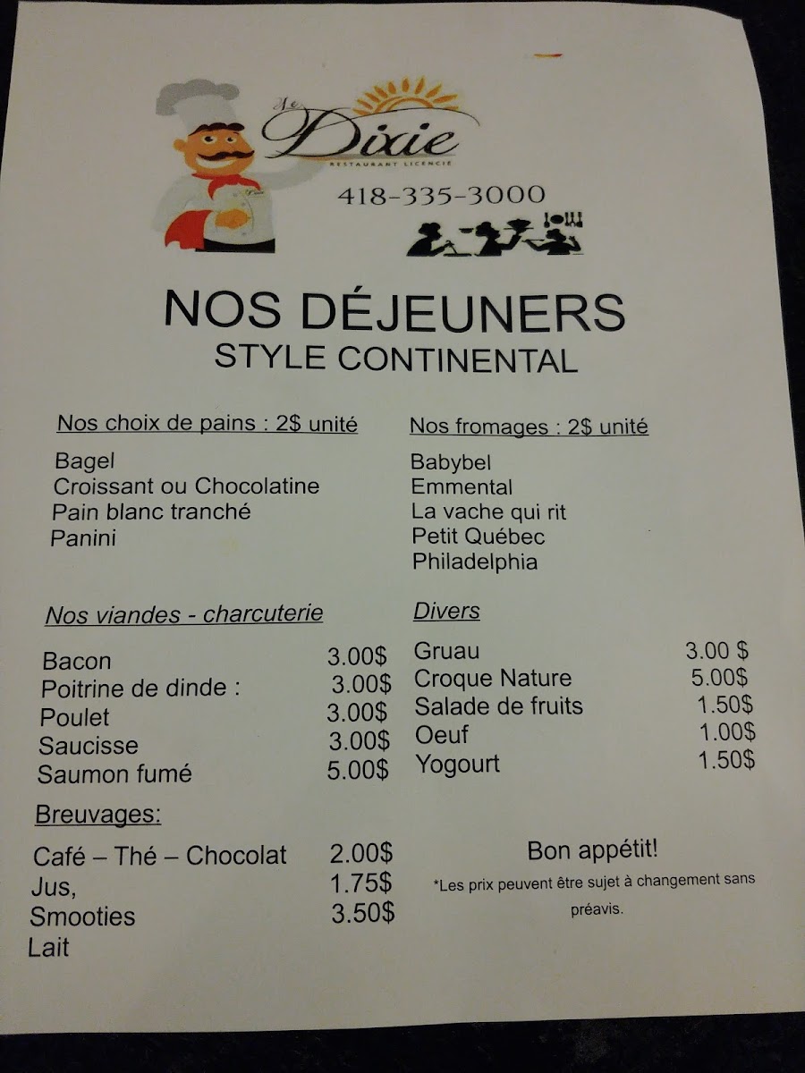 Menu Resto Le Dixie-3